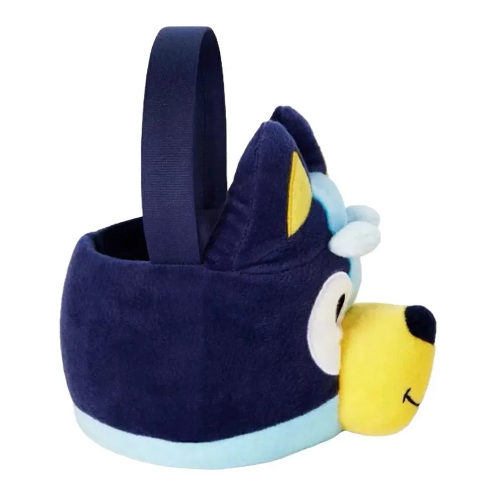Bluey Plush bucket pail Easter Halloween Basket  Trick Or Treat 10"x7" Easter - Picture 3 of 9